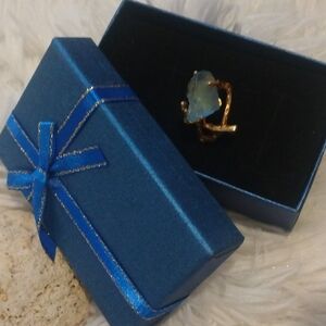 Sea Glass Ring with 14K Gold Filled!!